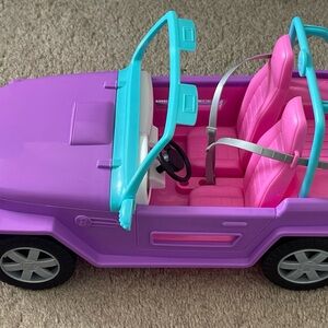 Barbie Convertible with Purple and Pink Design